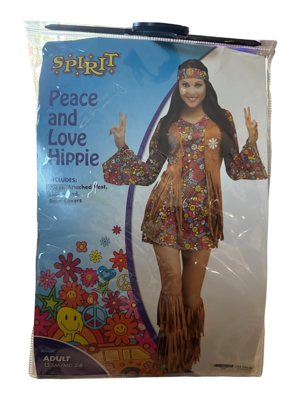 Spirit Halloween Peace and Love Hippie Adult Costume